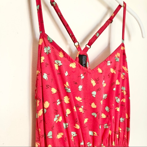 SOLD! O’Neill || Red Floral “Sunkissed” High-Low Dress - Picture 6 of 7